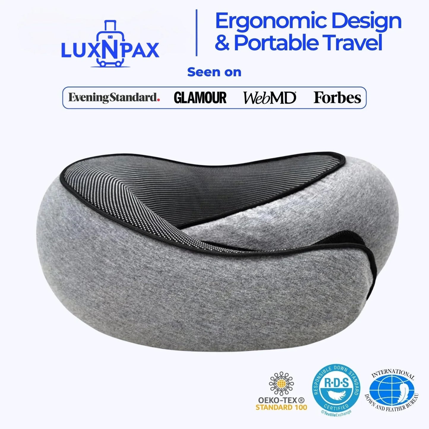 LuxNPax® Travel Neck Pillow